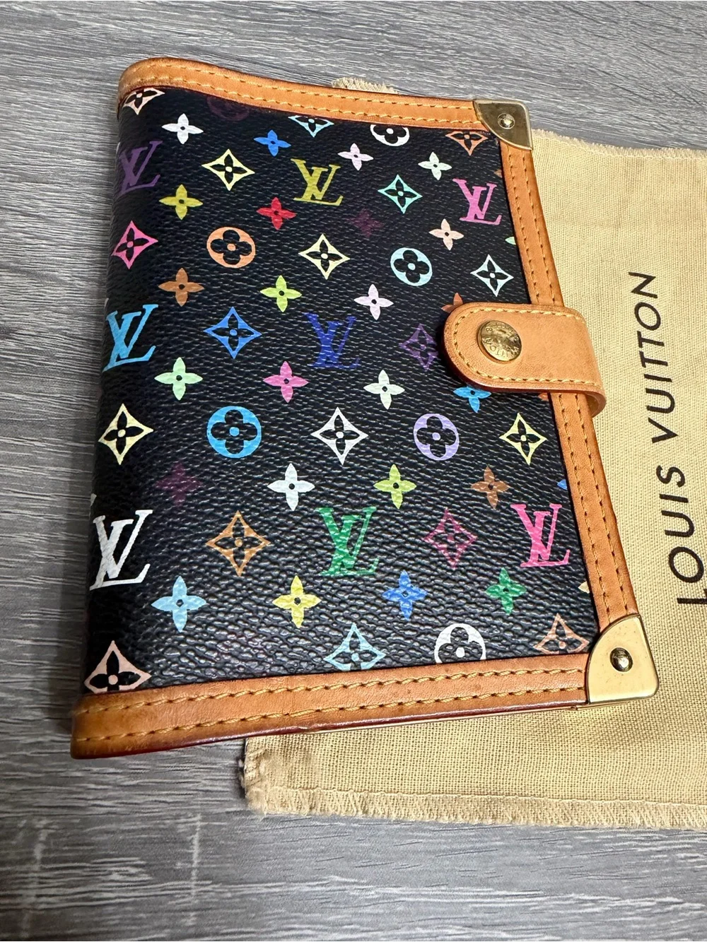Vintage Louis Vuitton | Murakami Multicolor Agenda PM